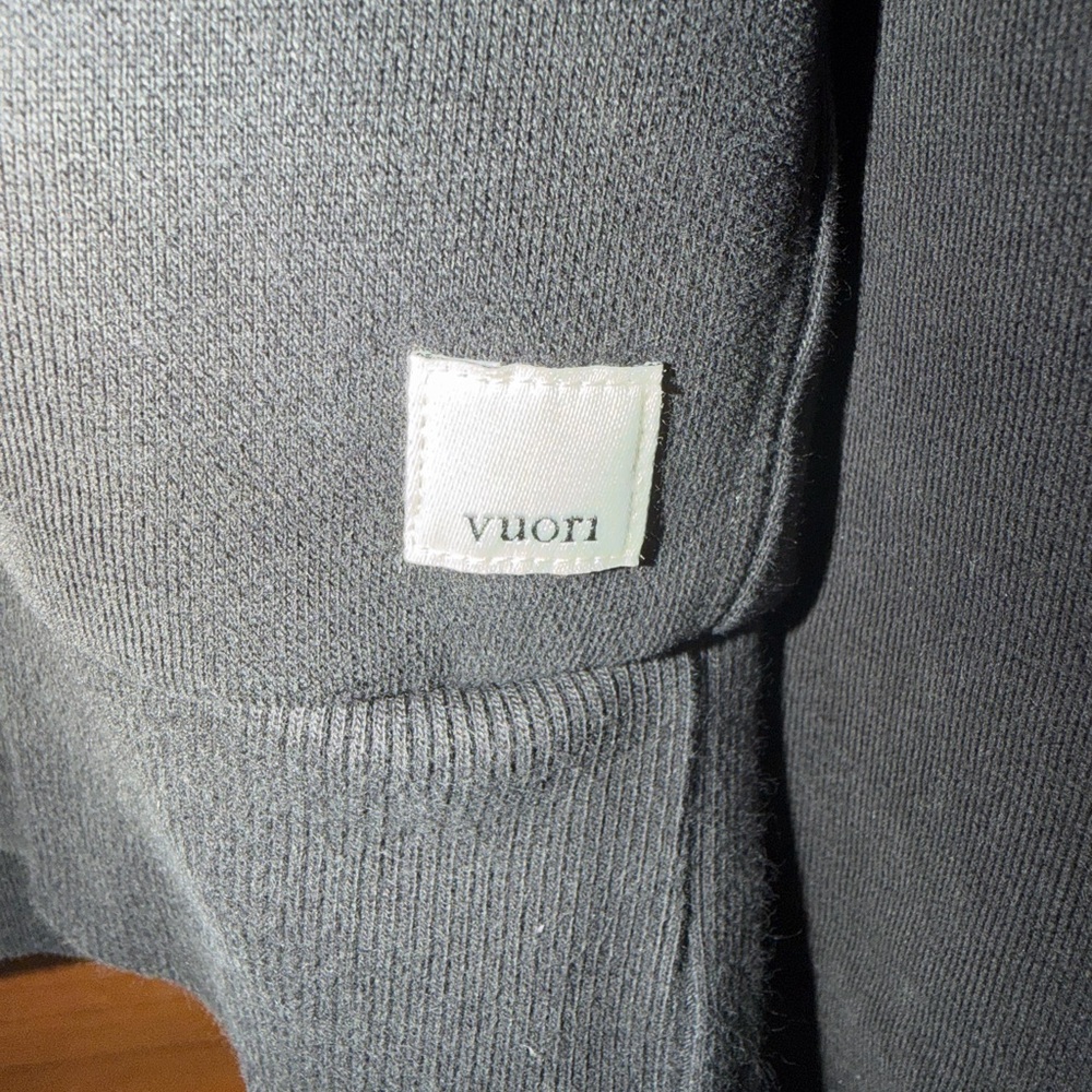 Vuori Restore Half Zip Hoodie - Washed Black - Picture 5 of 8